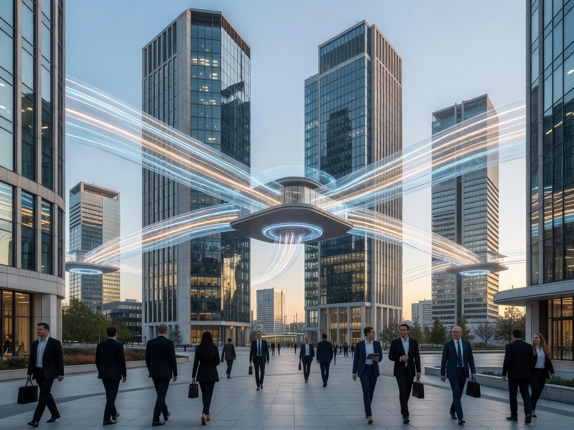 European business district representing cross-border office transfer routes